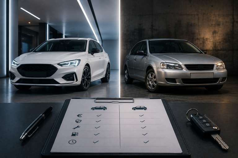 Coche nuevo o de segunda mano: una comparativa honesta para decidir bien
